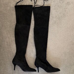 Stuart Weitzman Elegant Black Over-the-Knee Boots